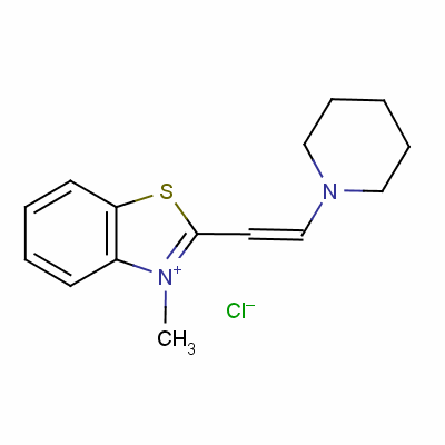 3-Methyl-2-[2-piperidinovinyl]benzothiazolium chloride Structure,63512-55-0Structure