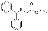 (Diphenylmethyl)thio acetic acid ethyl ester Structure,63547-23-9Structure