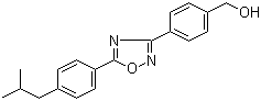 [4-[5-[4-(2-Methylpropyl)phenyl]-1,2,4-oxadiazol-3-yl]phenyl]methanol Structure,635702-24-8Structure