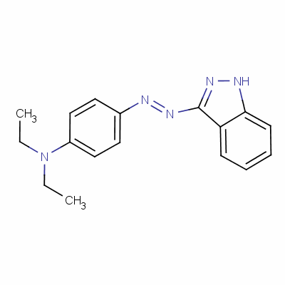 N,n-diethyl-4-(1h-indazol-3-ylazo)aniline Structure,63589-29-7Structure