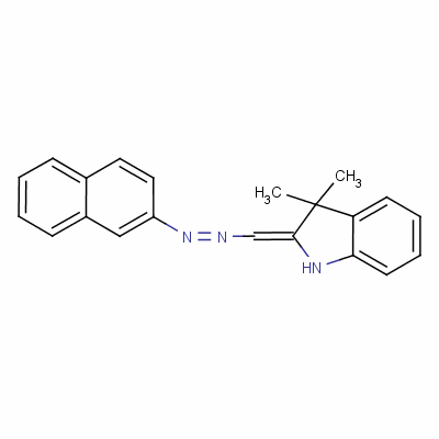 3,3-Dimethyl-2-[(2-naphthylazo)methylene]indoline Structure,63589-30-0Structure