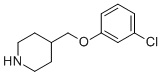 4-((3-Chlorophenoxy)methyl)piperidine Structure,63608-32-2Structure