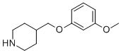 4-((3-Methoxyphenoxy)methyl)piperidine Structure,63608-37-7Structure