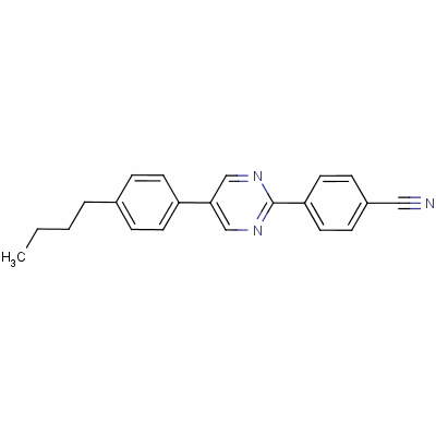 4-[5-(4-Butylphenyl)pyrimidin-2-yl ]benzonitrile Structure,63617-61-8Structure