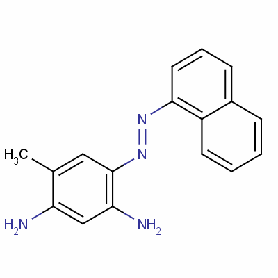 1,3-Benzenediamine, 4-methyl-6-(1-naphthalenylazo)- Structure,6364-39-2Structure