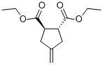 Diethyl trans-4-methylene-1,2-cyclopentane dicarboxylate Structure,63649-25-2Structure