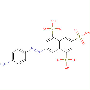 7-(4-Amino-phenylazo)-naphthalene-1,3,5-trisulfonic acid Structure,63661-82-5Structure