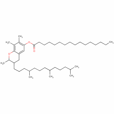 3,4-Dihydro-2,7,8-trimethyl-3-(4,8,12-trimethyltridecyl)-2h-1-benzopyran-6-yl hexadecanoate Structure,63665-90-7Structure