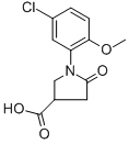 1-(5-Chloro-2-methoxyphenyl)-5-oxo-3-pyrrolidinecarboxylic acid Structure,63675-21-8Structure