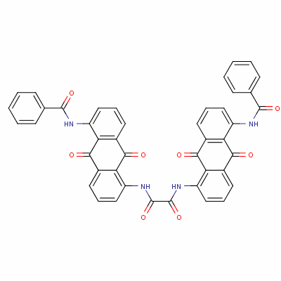 Ethanediamide, n,n-bis[5-(benzoylamino)-9,10-dihydro-9,10-dioxo-1-anthracenyl]- Structure,6370-75-8Structure