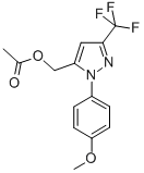 (1-(4-Methoxyphenyl)-3-(trifluoromethyl)-1h-pyrazol-5-yl)methyl acetate Structure,637318-19-5Structure