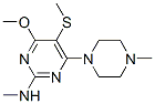 4-Methoxy-n-methyl-6-(4-methylpiperazino)-5-methylthio-2-pyrimidinamine Structure,63732-00-3Structure