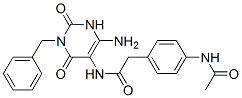 Benzeneacetamide, 4-(acetylamino)-n-[4-amino-1,2,3,6-tetrahydro-2,6-dioxo-1-(phenylmethyl)-5-pyrimidinyl]- Structure,637334-91-9Structure