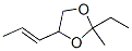 1,3-Dioxolane,2-ethyl-2-methyl-4-(1-propenyl)-(9ci) Structure,63759-57-9Structure