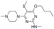 6-Butoxy-2-methylamino-4-(4-methylpiperazino)-5-(methylthio)pyrimidine Structure,63765-67-3Structure