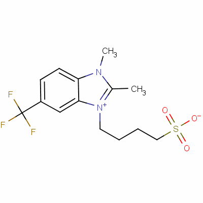 1,2-Dimethyl-3-(4-sulfobutyl)-5-(trifluoromethyl)-1h-benzimidazolium inner salt Structure,63815-69-0Structure