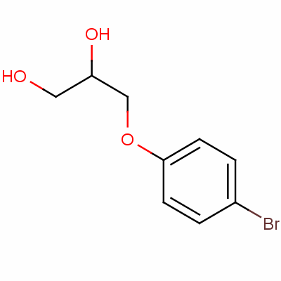 3-(4-Bromophenoxy)propane-1,2-diol Structure,63834-59-3Structure