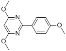 4,6-Dimethoxy-2-(4-methoxyphenyl)pyrimidine Structure,63896-93-5Structure