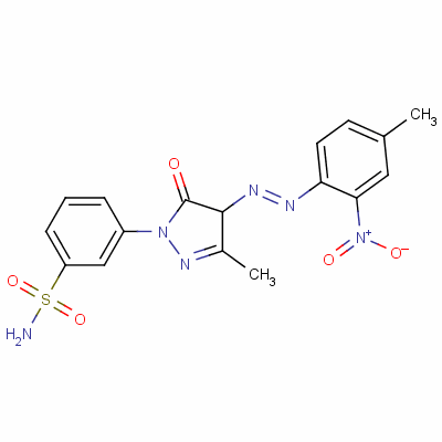 3-[4,5-Dihydro-3-methyl-4-[(4-methyl-2-nitrophenyl)azo]-5-oxo-1h-pyrazol-1-yl ]benzenesulphonamide Structure,63899-00-3Structure