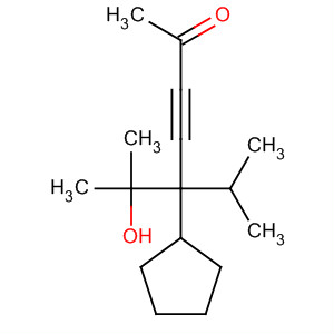 5-Cyclopentyl-6-hydroxy-6-methyl-5-isopropyl-3-heptyn-2-one Structure,63922-46-3Structure