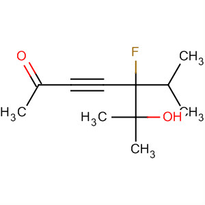 5-Fluoro-6-hydroxy-6-methyl-5-isopropyl-3-heptyn-2-one Structure,63922-62-3Structure