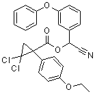 Cycloprothrin standard Structure,63935-38-6Structure