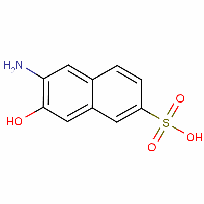 2-Naphthalenesulfonic acid, 6-amino-7-hydroxy- Structure,6399-72-0Structure