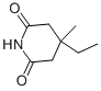 3-Ethyl-3-methylglutarimide Structure,64-65-3Structure