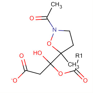 (5R)-2-acetyl-5-methyl-5-isoxazolidinemethanol acetate Structure,64018-47-9Structure