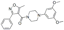 Methanone, [4-(3,5-dimethoxyphenyl)-1-piperazinyl](5-methyl-3-phenyl-4-isoxazolyl)- Structure,640286-91-5Structure