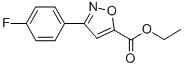 3-(4-Fluoro-phenyl)-isoxazole-5-carboxylic acid ethyl ester Structure,640291-92-5Structure