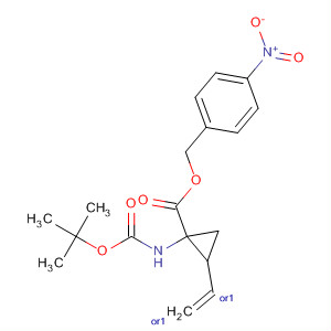 Cyclopropanecarboxylic acid, 1-[[(1,1-dimethylethoxy)carbonyl]amino]-2-ethenyl-, (4-nitrophenyl)methyl ester, (1R,2R)-rel- Structure,640750-12-5Structure