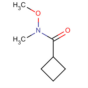 Cyclobutanecarboxamide,n-methoxy-n-methyl-(9ci) Structure,640768-72-5Structure