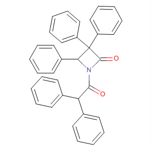 3,3,4-Triphenyl-1-(diphenylacetyl)azetidin-2-one Structure,64187-60-6Structure