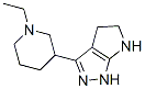 Pyrrolo[2,3-c]pyrazole, 3-(1-ethyl-3-piperidinyl)-1,4,5,6-tetrahydro- (9ci) Structure,641991-61-9Structure