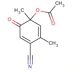 Acetic acid 4-cyano-1,3-dimethyl-6-oxo-2,4-cyclohexadienyl ester Structure,64248-44-8Structure