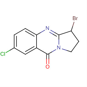 3-Bromo-7-chloro-2,3-dihydro-1h-pyrrolo[2,1-b]quinazolin-9-one Structure,642491-93-8Structure