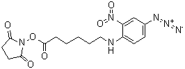 Hexanoic acid,6-[(4-azido-2-nitrophenyl)amino]-, 2,5-dioxo-1-pyrrolidinyl ester Structure,64309-05-3Structure