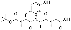 Boc-tyr-d-ala-gly-oh Structure,64410-47-5Structure