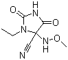 3-Ethyl-4-(methoxyamino)-2,5-dioxoimidazolidine-4-carbonitrile Structure,644972-55-4Structure