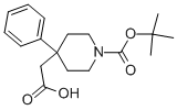 2-(1-(Tert-butoxycarbonyl)-4-phenylpiperidin-4-yl)acetic acid Structure,644982-20-7Structure