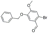 2-Bromo-4-methoxy-5-(benzyloxy)benzaldehyde Structure,6451-86-1Structure