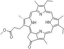 Pyropheophorbide α methyl ester Structure,6453-67-4Structure