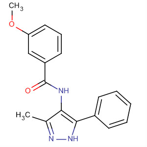 3-Methoxy-n-(3-methyl-5-phenyl-1h-pyrazol-4-yl)-benzamide Structure,645417-99-8Structure