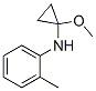 Benzenamine, n-(1-methoxycyclopropyl)-2-methyl-(9ci) Structure,645419-89-2Structure