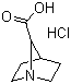 1-Azabicyclo[2.2.1]heptane-7-carboxylic acid, (hydrochloride) (1:1) Structure,646055-94-9Structure