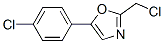 2-(Chloromethyl)-5-(4-chlorophenyl)1,3-oxazole, 97+% Structure,64640-12-6Structure