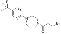 3-Bromo-1-(4-[5-(trifluoromethyl)pyridin-2-yl]-1,4-diazepan-1-yl)propan-1-one Structure,646455-90-5Structure