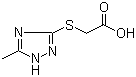 [(3-Methyl-1H-1,2,4-triazol-5-yl)thio]acetic acid Structure,64679-65-8Structure