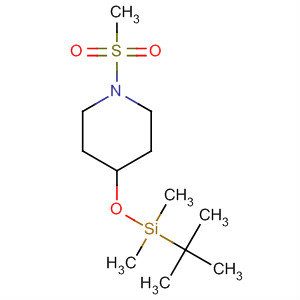 1-Methanesulphonyl-4-(tert-butyldimethylsilyl)oxypiperidine Structure,647014-32-2Structure